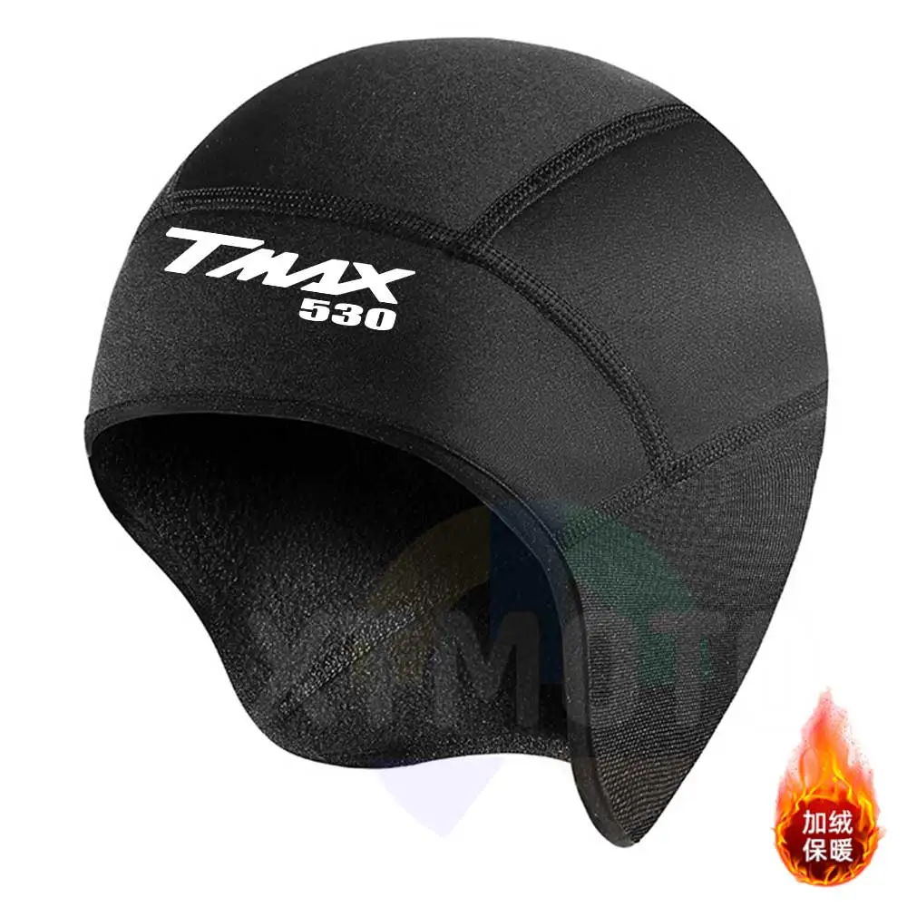 For yamaha tmax530 Skull Cap Helmet Liner with Glasses Holes, Winter Thermal Cycling Cap for Men & Women, Cycling Hat Beanie