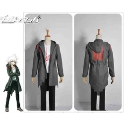 Super Danganronpa 2 Nagito Komaeda Cosplay Jacket T-shirt Halloween Costumes for Women Men Anime Clothes