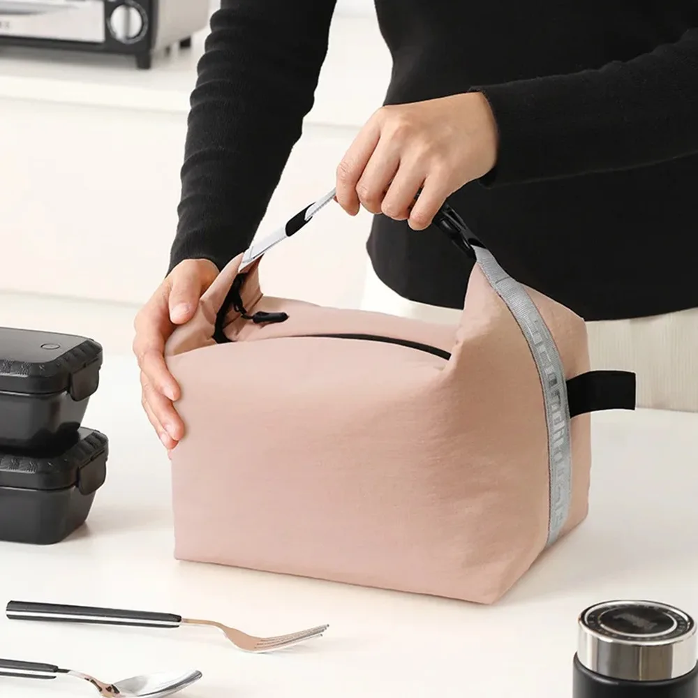موضة طوي حقيبة معزولة مانعة للتسرب صديقة للبيئة صندوق غداء حراري مقاوم للماء سعة كبيرة معزول حقيبة الغداء نزهة #3
