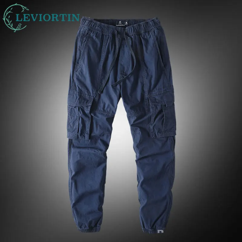 

Men's Casual Cargo Pants With Multi-Pocket American Urban Style Relaxed Straight Fit Loose Jogger Pants Outdoor Work Trousers