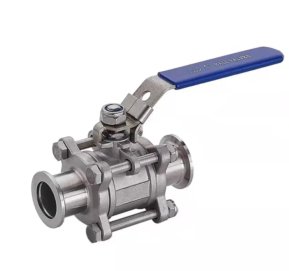 

KF16 KF25 KF40 KF50 SUS304 Stainless Steel Full Port Sanitary Shut Off Vacuum Ball Valve With Clamp End Homebrew