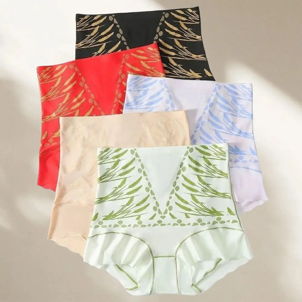 

Breathable High Waist Postpartum Body Shaper Shapewear Girdle Panties Slimming Shapers Waist Trainer Seamless Floral Briefs Lady