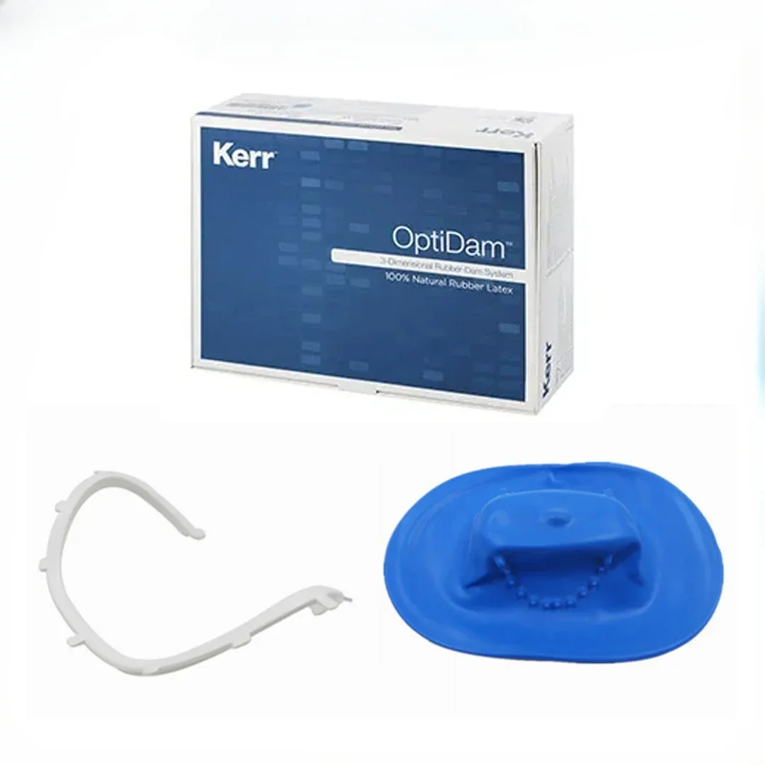 

Kerr Optidam Posterior Intro Kit: Complete Rubber Dam Sheets 3D Nipple Design, OptiDam Clip Clamps for Anterior & Posterior Use