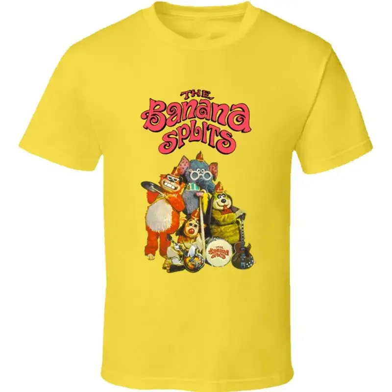 NEW The Banana Splits Cartoon Animals T shirt Yellow All Sizes S 5Xl XB201