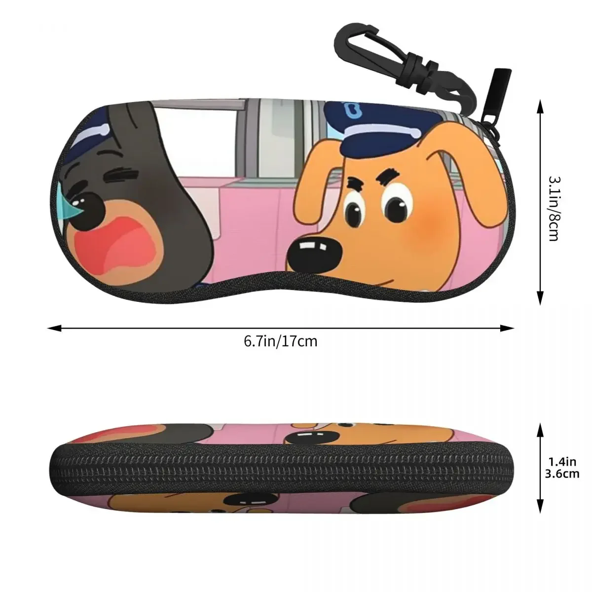 They're So Old Married Couple Coded Sheriff Labrador Shell Glasses Case Protective Sunglasses Box Women Men Eyeglasses Bag Pouch