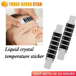 1/5/10 Pcs Flexible Reusable Forehead Head Strip Thermometer Water Milk Thermometer Fever Body Baby Kid Test Temperature Sticker