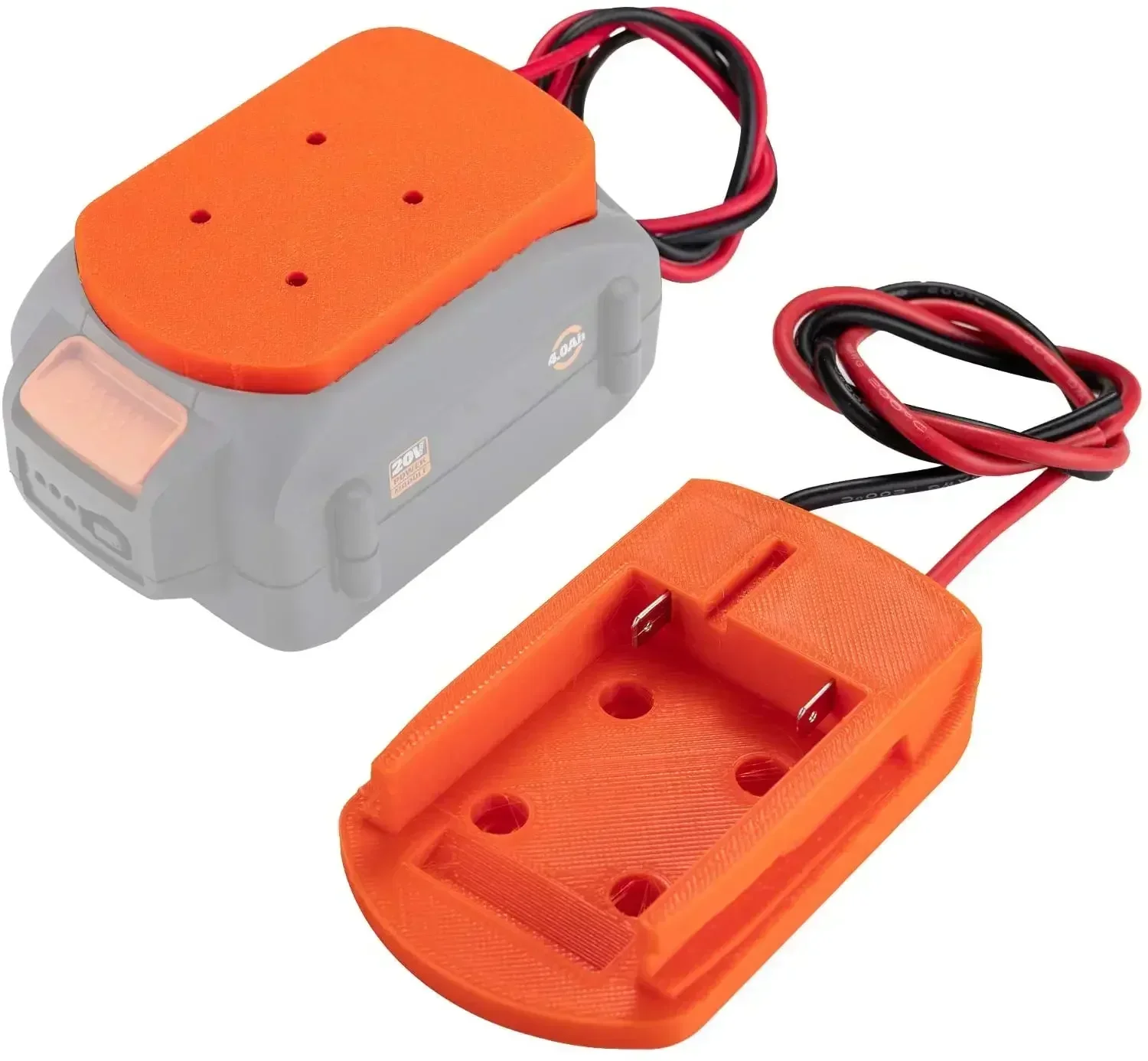 For Worx Kress 20V Lithium Battery Converted to DIY Cable Output Adapter WA3606 WA3575 WA3512 Power Tool Accessories