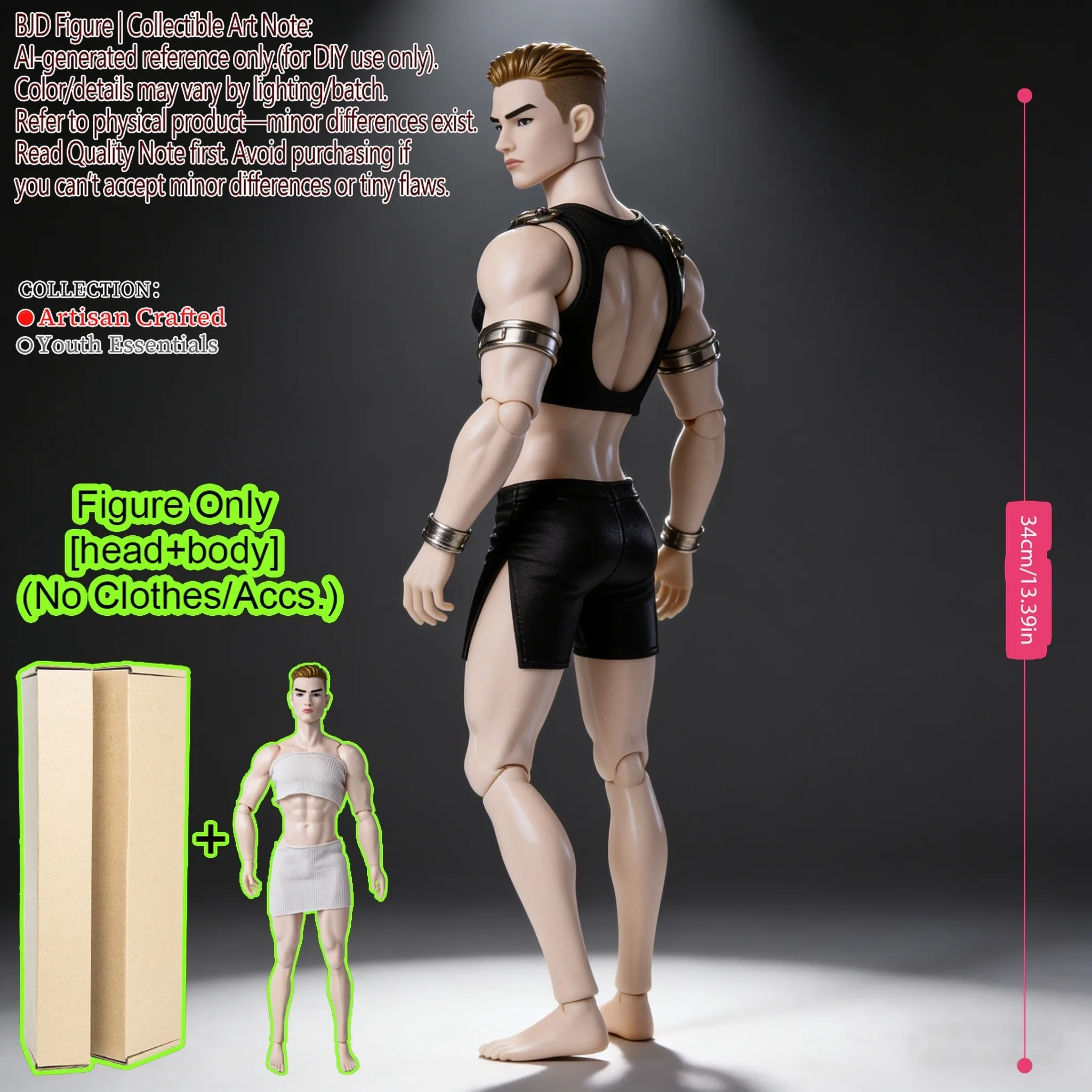 

Кукла BJD MJD 1/6, 12,6 дюйма, пропорции супермодели, шарнирное тело, реалистичная текстура волос и кожи (без одежды)