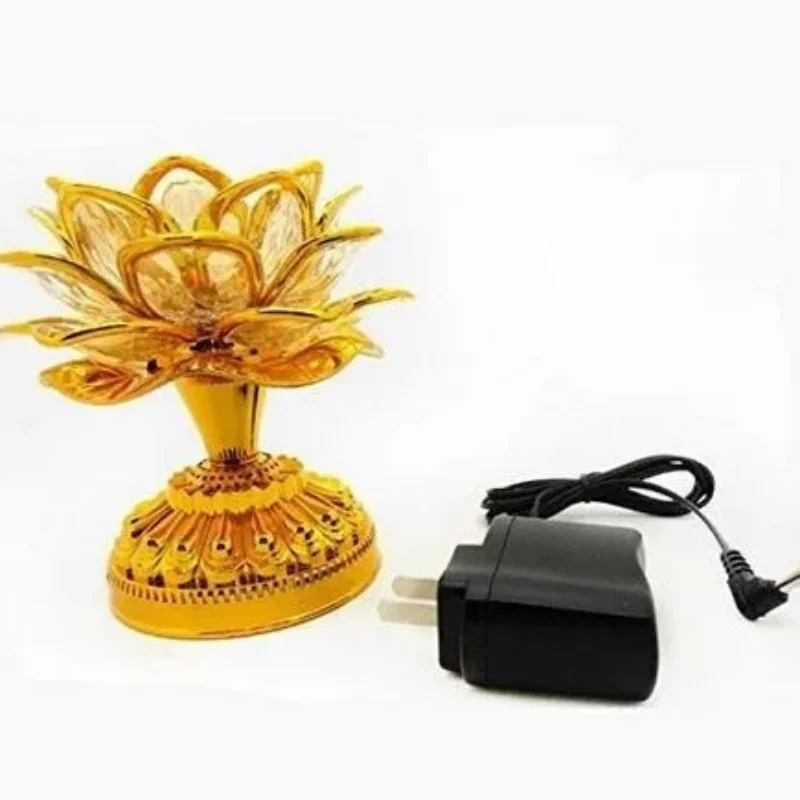 LED Lotus Lights Built-in Song Plug-in Battery Dual Purpose LED Lotus Romantic Wedding Decoration Lights