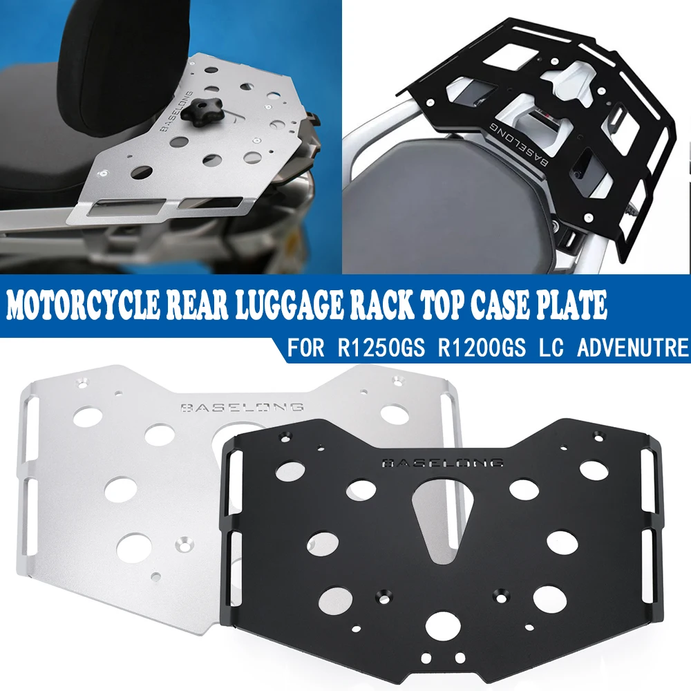 

For BMW R 1200 GS R1200GS LC 2013 2014 2015 2016 2017 2018 Rear Luggage Rack Mount Top Case Plate R1250GS 2019-2023 R 1250 GS