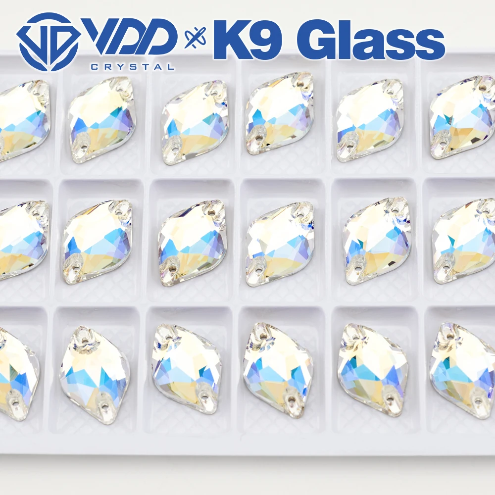 VDD S256 Moonlight Lemon Hochwertige K9-Glas-AAAAA-Applikationssteine, Kristall-Flachrückseite, zum Aufnähen, für Kleidungsdekorationen – Detail 5