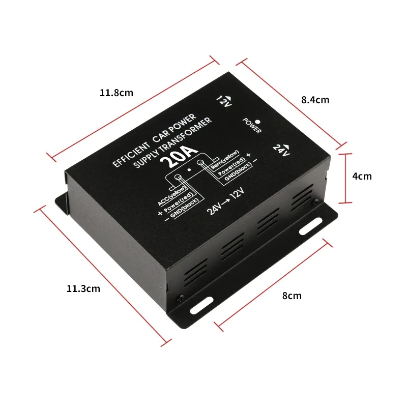 Vehicle step-down, high-power audio navigation converter, high-to-low DC regulated power supply