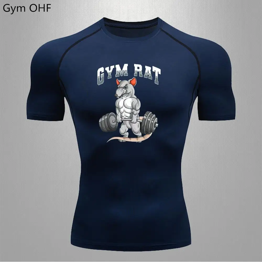 Rashguard Jiu Jitsu Men's High Quality Fitness Gym Rat Sports T-Shirt Jogging Running Sweatshirt Tight Outdoor Training