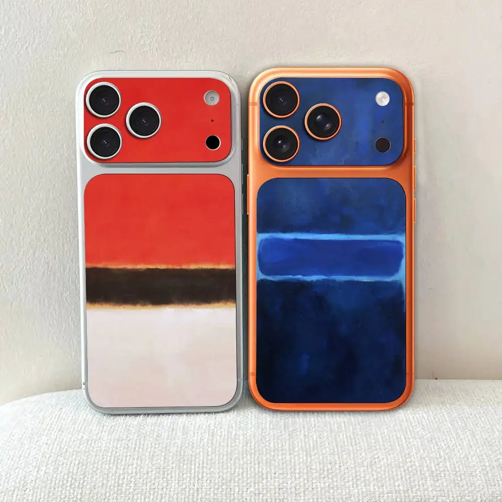 

Abstract Art M-Mark R-Rothko For Apple IPhone 17 Pro 17 Pro Max Back Cover Decal Wrap Skin Colorful Rear Protective Sticker Film