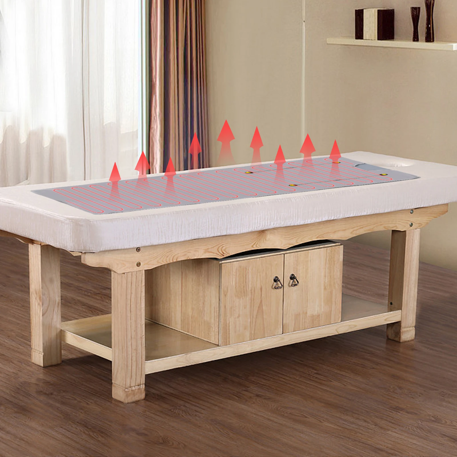 بطانية ساونا محمولة، بطانية تسخين قابلة للطي مقاس 180*80 سم، كيس بخار للعرق مع جهاز تحكم عن بعد لجهاز Detox Spa Relax (650 وات 220 فولت/110 فولت)