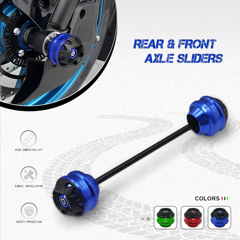 Motorcycle Front Wheel Axle Protection Pad For K1300S K1300R K1300GT CNC Drop Ball Shock Absorber Crash Sliders Cap