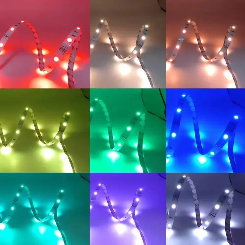 Led الشريط الجليد سلسلة 5 فولت Usb 5050 Rgb اللون تغيير Led أضواء غرفة الأطفال 1 متر 15 متر 20 متر مرنة Led أضواء قطاع إضاءة خلفية للتلفاز