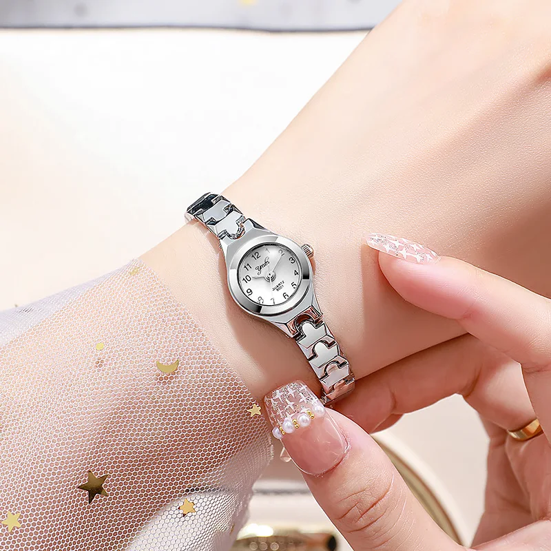New Fashion Steel Band Wristwatch for Women, Unique Dial Elegant Watch, Simple High-End Look Quartz Watch, Stylish Ladies' Timep