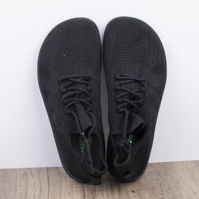 Zapatillas de running SAGUARO para hombre, transpirables, 4E de ancho, para entrenamiento cruzado, estilo barefoot, sin cordo...