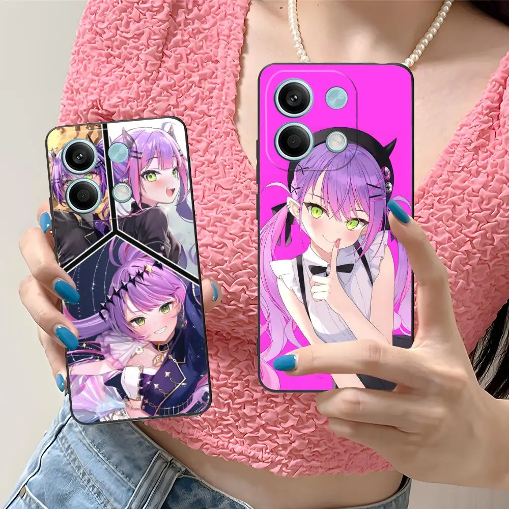 Funda de teléfono Anime Tokoyami Towa para Xiaomi Redmi Note 14 13 12 11 A5 3 2 1 Pro Plus 4G 5G Color protección teléfonos móviles de lujo