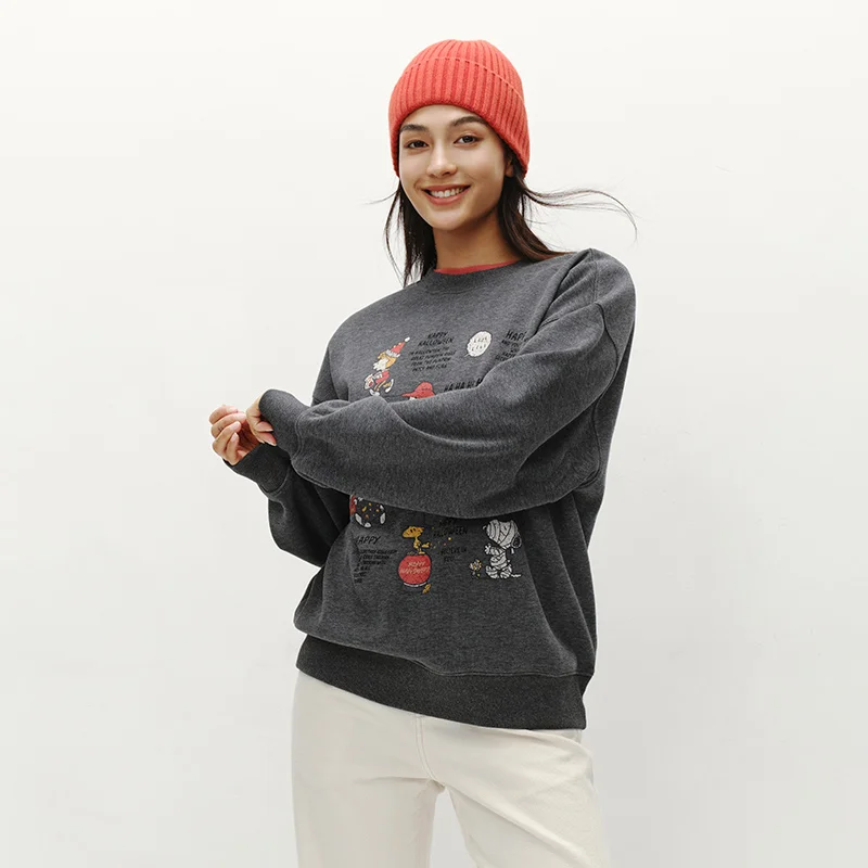 Semir Tops for Woman Mid-Length Loose Oversize Fleece 2025 Winter Fall Clothes Sweatshirt Soft Fleece Warm Comfortable