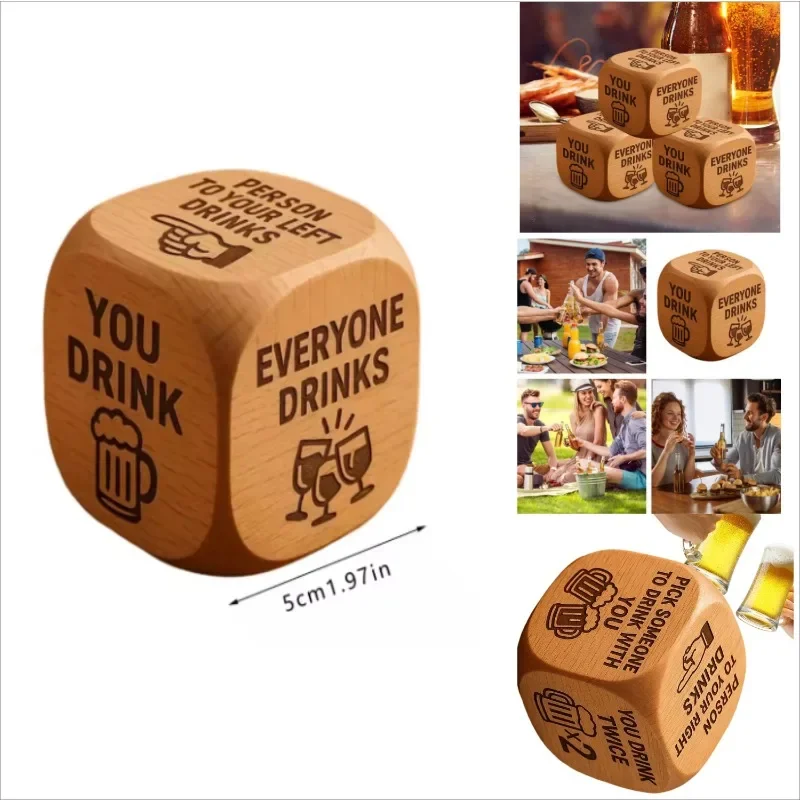 

Adult Interactive Party Game with Dice - Fun Drinking Challenges for Family College Parties Birthdays - Group Entertainment Gift