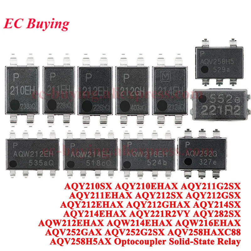 20個-1個-aqy210sx-aqy210ehax-aqy211g2sx-aqy211ehax-aqy212sx-aqy212gsx-aqy212ehax-aqy212ghax-aqy214sx-aqy214eh-ソリッドステートリレー