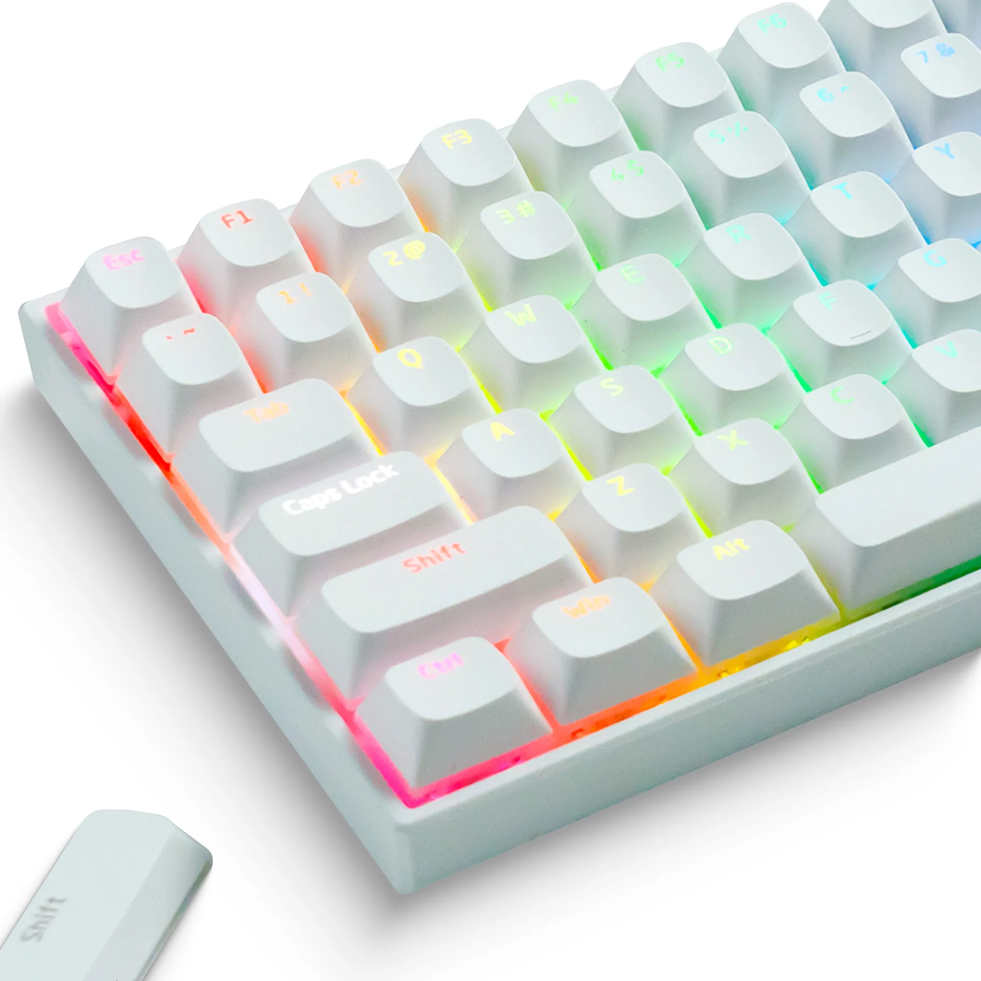 Pudding height two-color PC + PBT transmissive positive lettering transmissive suitable for customized mechanical magnetic axis