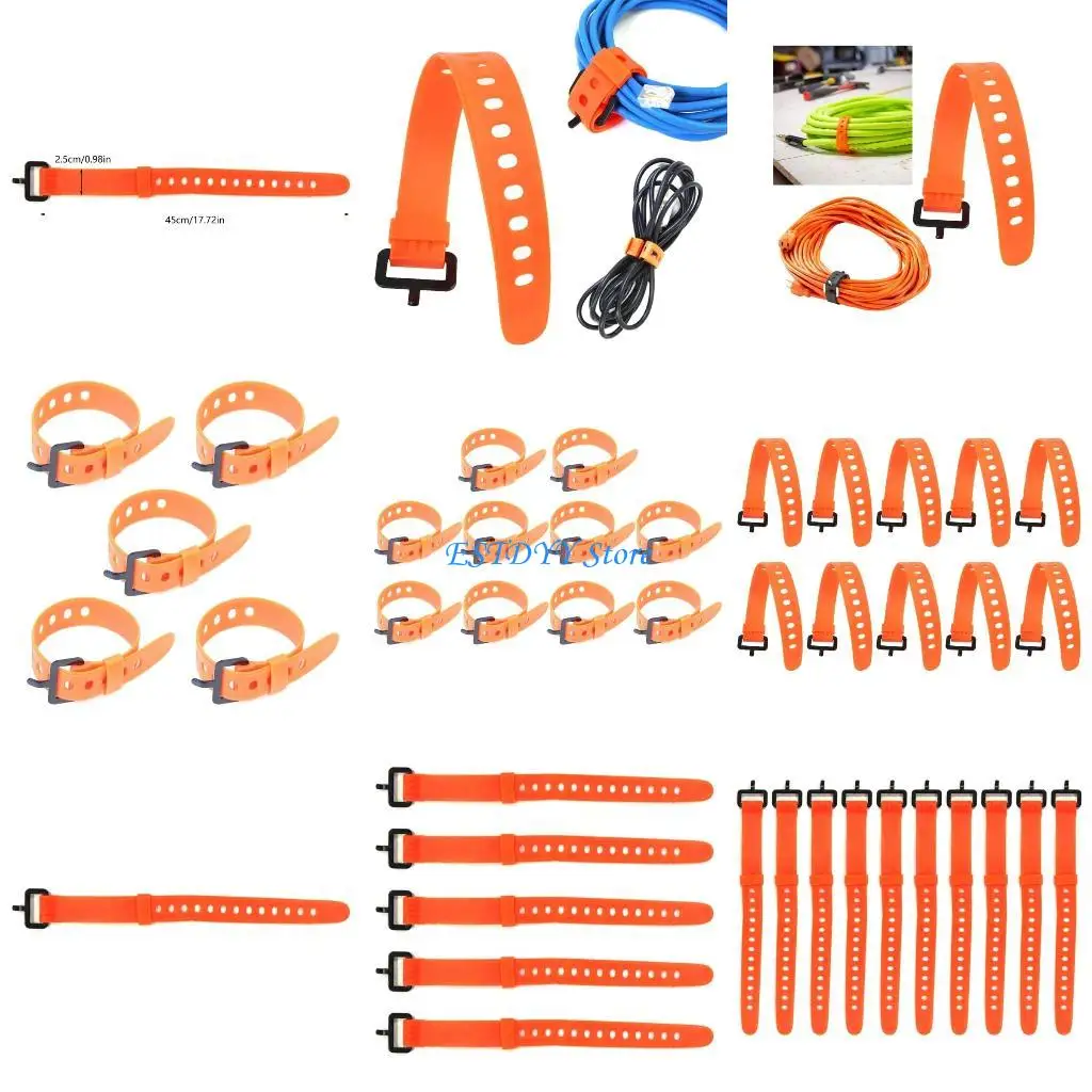 

G6DE 5/10Pcs Rubber Cargo Tie Down Luggages Lashes Belt Strap Campings Tool