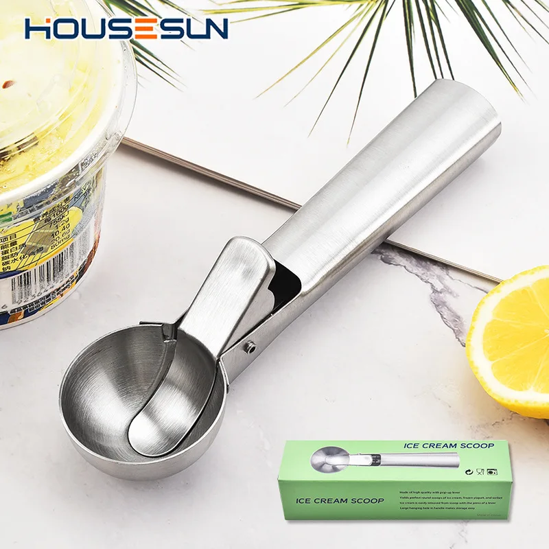 

LMM Stainless Steel Ice Cream Spoon Ice Cream Ball Digger Refrigerator Ball Spoon Fruit
