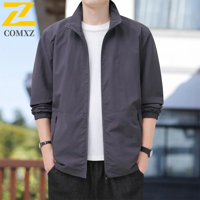 

COMXZ Men Breathable Arcteryx 2025 Loose Fashion Outdoor Camping Travel Tooling Jacket Autumn Jacket Lightweight Windbreaker