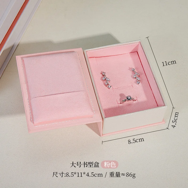Contenitore di gioielli per anelli di vendita caldo, scatola di immagazzinaggio di gioielli con ciondoli per orecchini, scatola di imballaggio di gioielli magnetici creativi in stile europeo