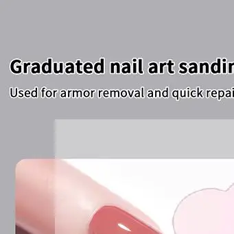 Lime per unghie personalizzate con linea in scala 100/180/180 Bastone per lucidatura lavabile per smalto gel e unghie Cat Eye Strumenti per manicure e pedicure