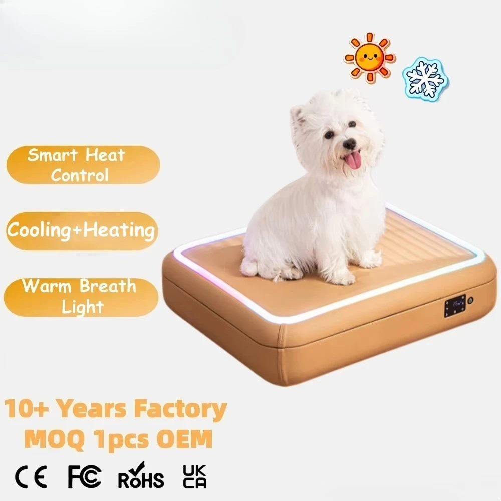 Luxury Temperature-Controlled Heated/cooling Smart Cat Dog Beds   Memory Foam Pet Cushion Removal Cover Cat Dog Bed