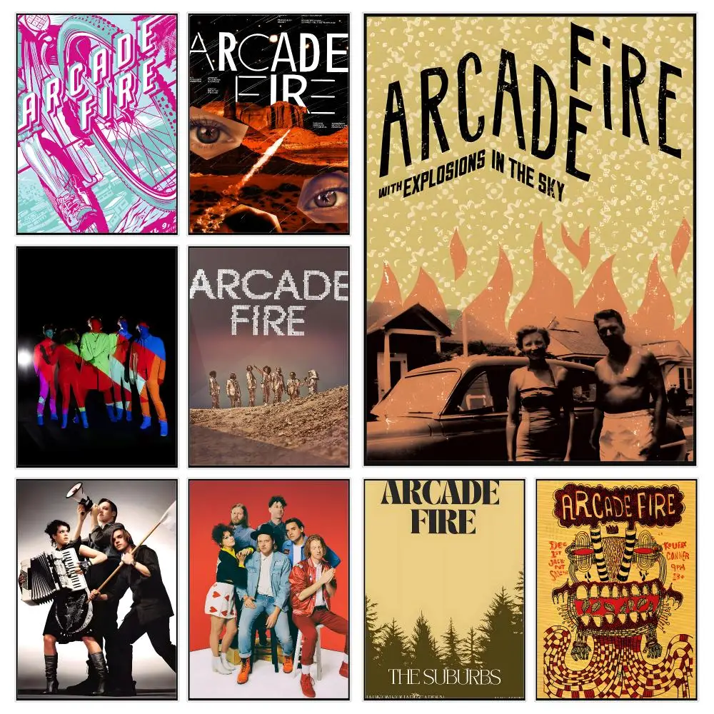 Alternative band a-arcade fire Poster Trendy Aesthetic Wall Decor for Dorm & Bedroom