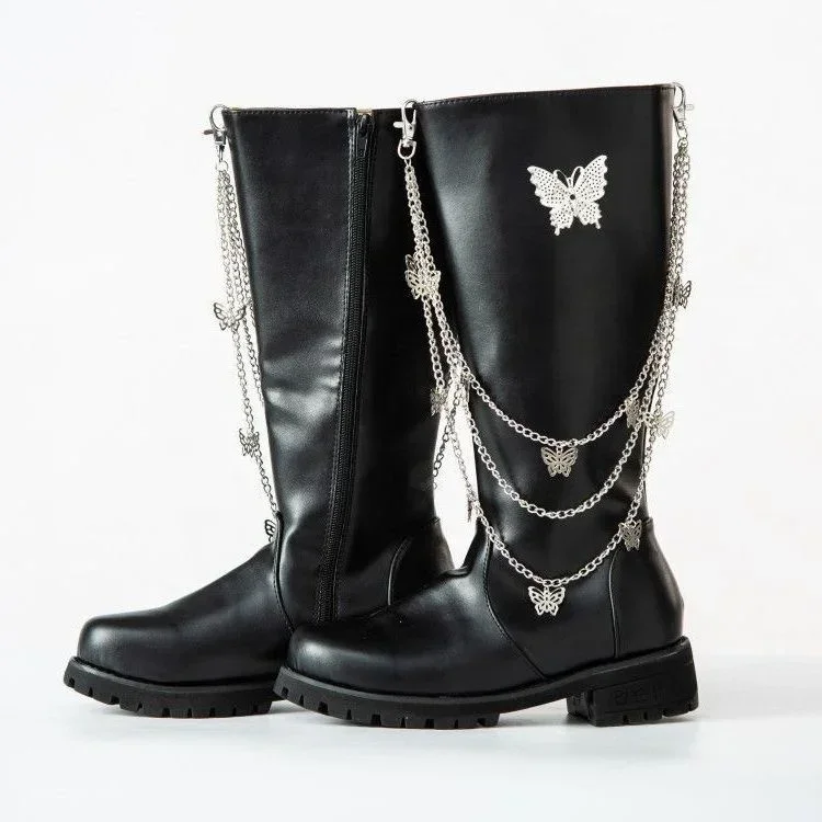 

Tianguan Cifu Huacheng Cosplay Shoes TGCF Huacheng Shoes Huacheng Boots Chinese Costume Han Style Shoes Chain Han Style