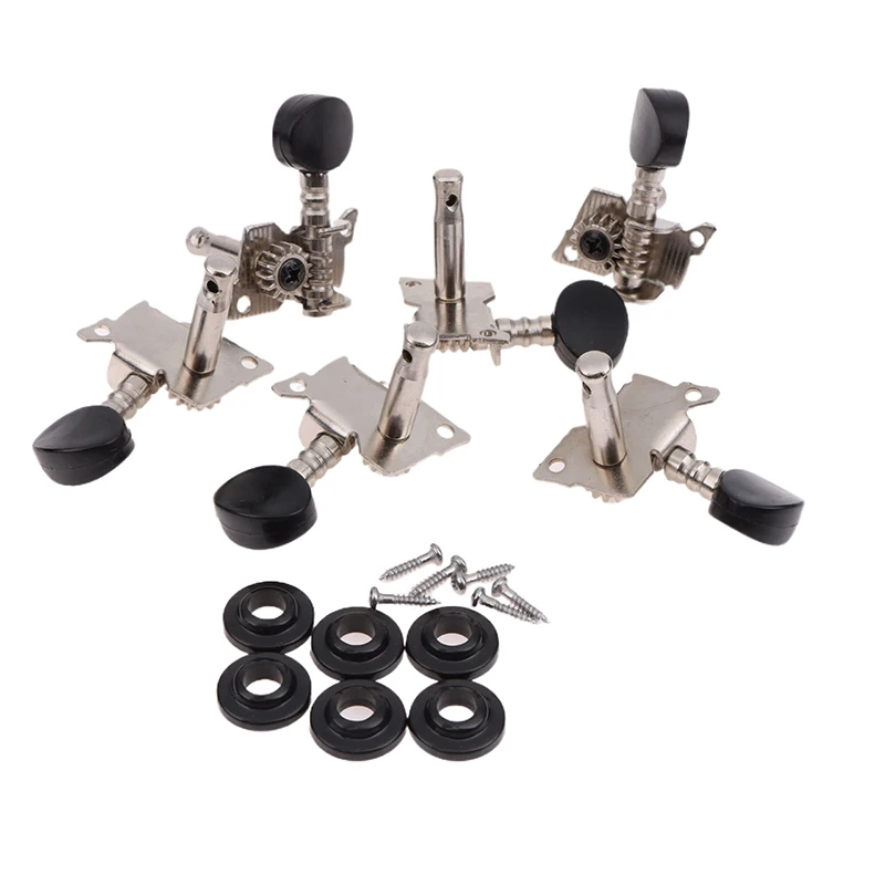 Replace Guitar Machine Heads Knobs Guitar String Tuning Pegs Machine Head Tuners 3L 3R For Electric Guitar Ukulele