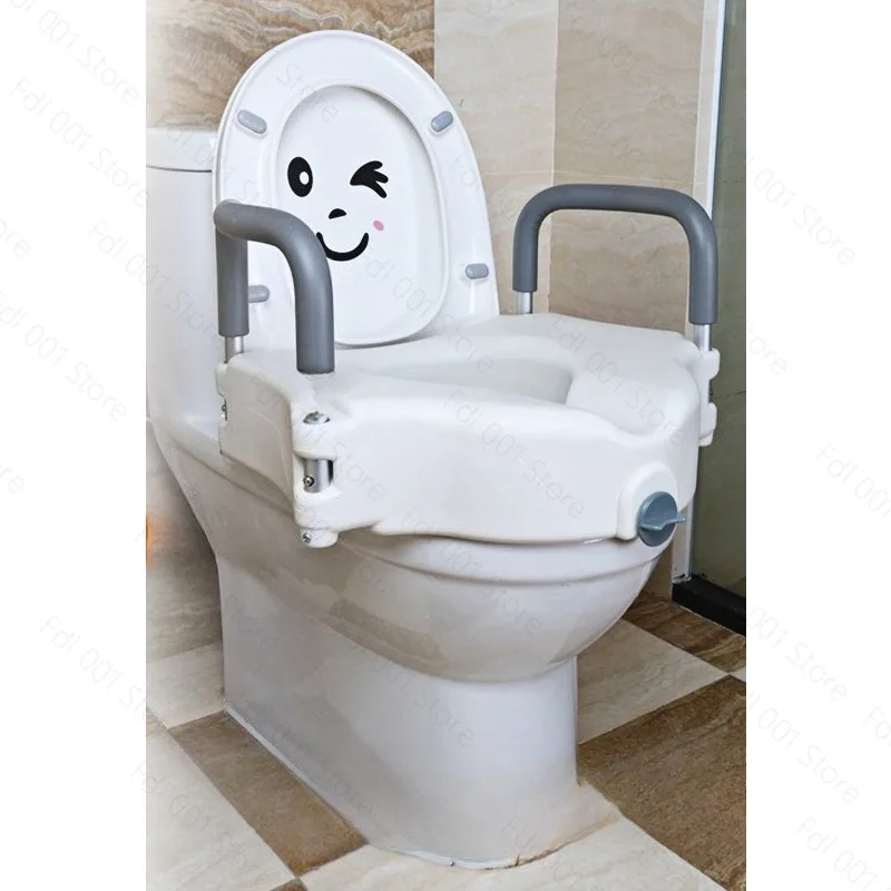 Raised Toilet Seat Elderly Disabled Portable Heightened Toilet Cushion for Postoperative Care