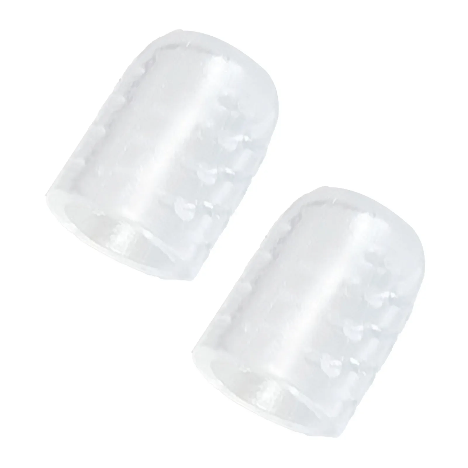 10 peças protetor de dedo do pé respirável protetor macio transparente protetores de dedo do pé de silicone para calos