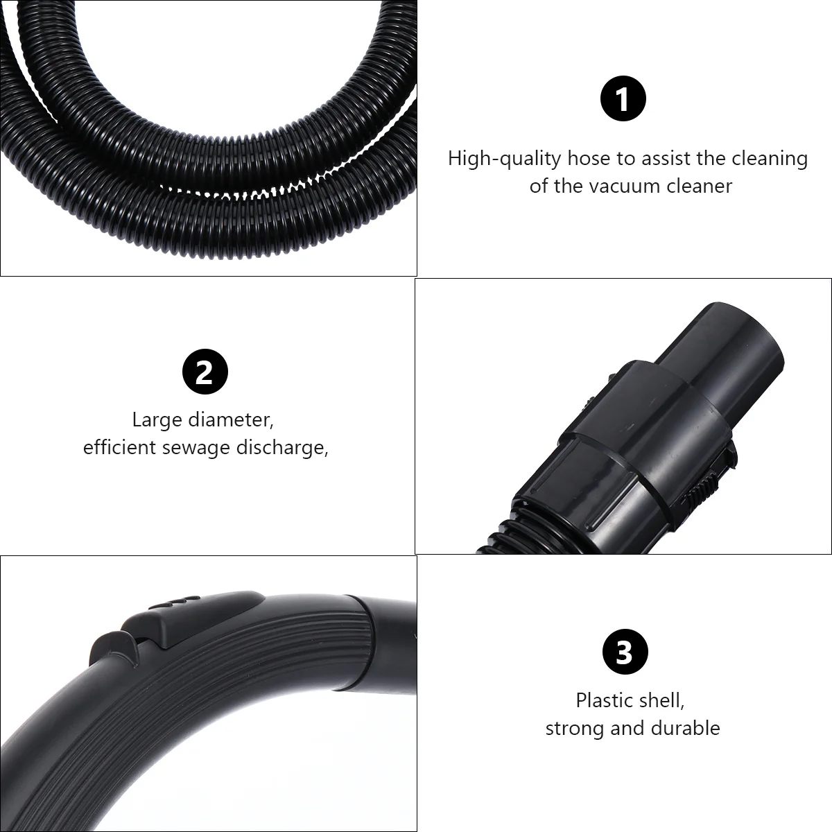 

Tool Hose Flexible Dust Collection Adapter Universal Vacuums Extension Tube Vacuum Cleaner Parts Fits Various Tools
