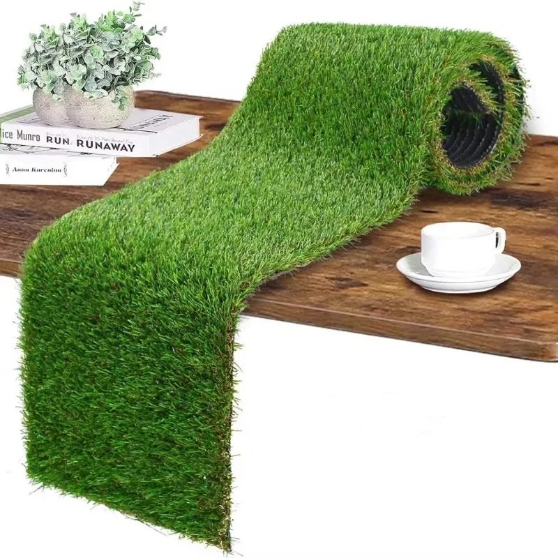 Artificial Turf Grassland Lawn Simulation Moss Lawns Turf Fake Grass Mat Outdoor Artificial Grass Courtyard Landscap Floor Decor