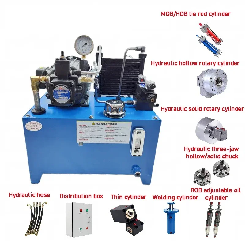 1.5KW Hydraulic Pump Station Oil Cylinder Assembly Power Station Oil Pressure Pump Liquid Small System Hydraulic Station Lift