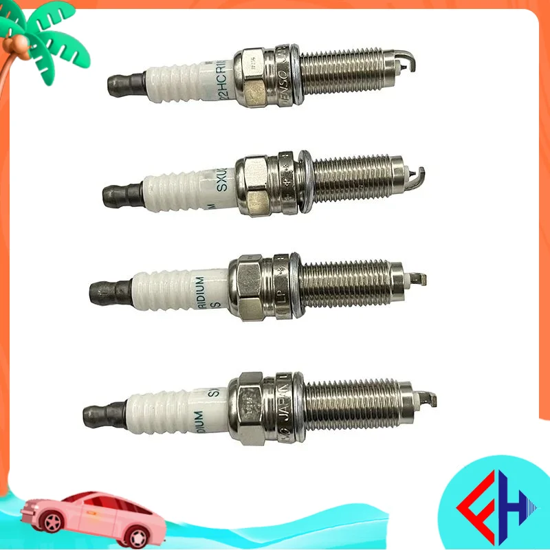 4Pcs Iridium Spark Plugs Fits For Honda Denso 12290-R40-A02 SXU22HCR11S 3461 OEM