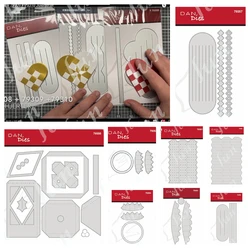 Flat Folded Christmas Bauble Metal Cutting Dies Scrapbooking Decoration Stencil Embossing Template DIY Greeting Card Handmade