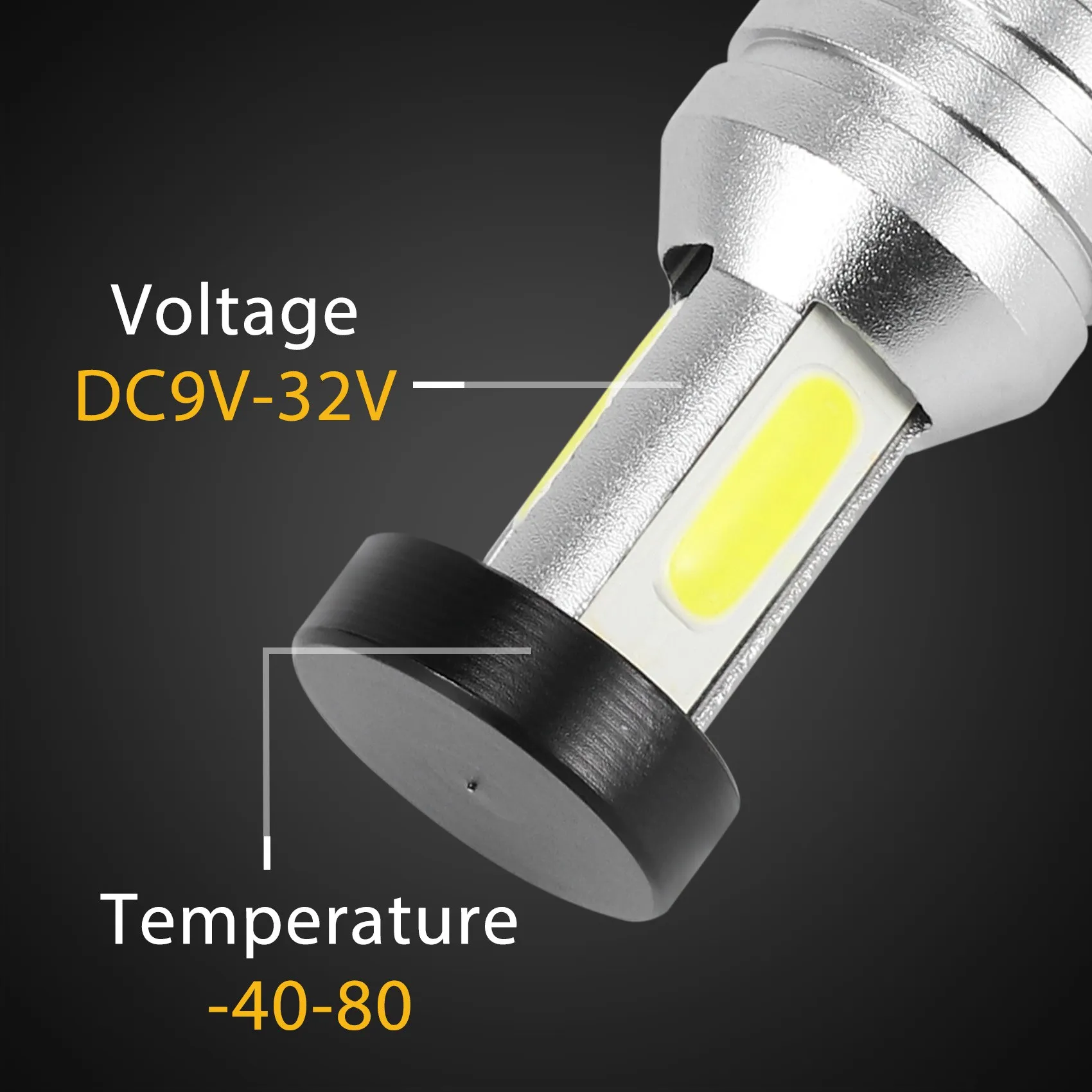 AT77 2X H7 Комплект светодиодных ламп для фар дальнего ближнего света 100 Вт 30000LM Супер яркий 6000K Белый