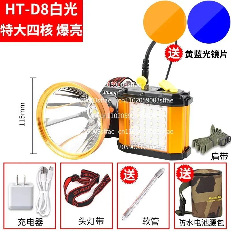Strong Light P100 Rechargeable Headlight - Long-Range Split Head Flashlight for Outdoor Activities with Extended Battery Life