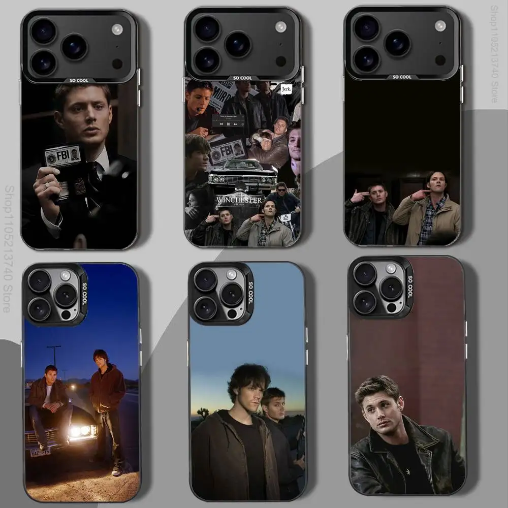 

S-Supernatural cool S-SPN-es Phone Case For iPhone 12,16,11,14,13,17,15,E,Max,Plus,Air,Pro,Mini black Shockproof IMD Hard