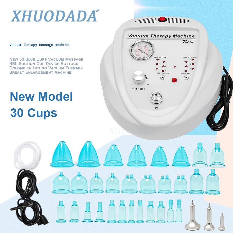 Hot Vacuum Breast Massager Therapy Machine Breast Enlargement Enhancer Massager Cup Body Firming Lifting Shaping Beauty Device