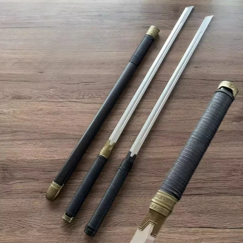 100cm Bamboo Sword Cut God Tang Hengdao Night Watchman Star with Sheath Animation Cos Props