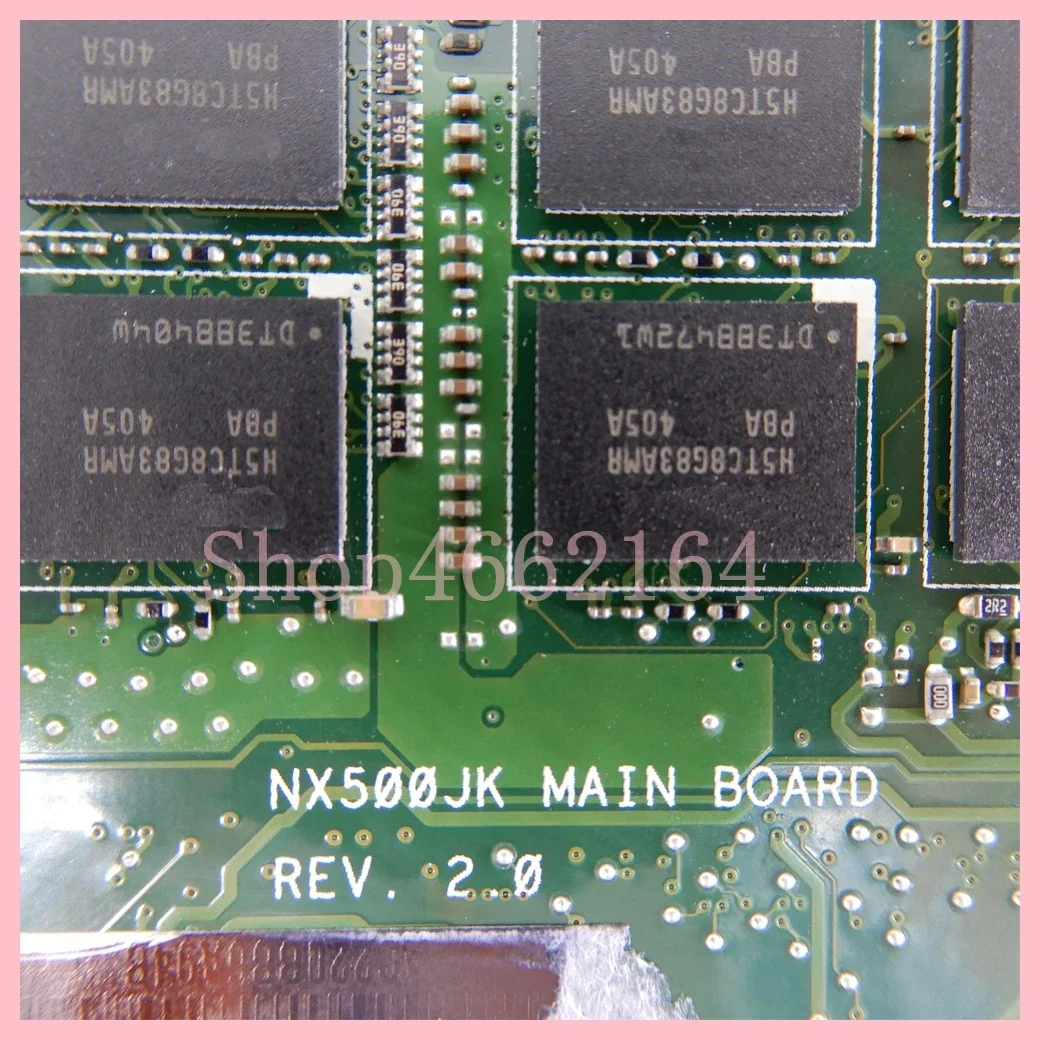 NX500JK with i7-4712HQ CPU 4GB/8GB RAM GTX850M-V2G GPU Mainboard For Asus NX500 NX500J NX500JK NX500JKA Laptop Motherboard